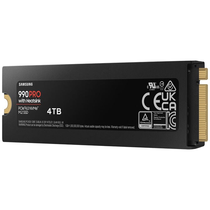 Samsung 990 PRO Series NVMe SSD, PCIe 4.0 M.2 Type 2280, with heatsink - 4 TB image number 6