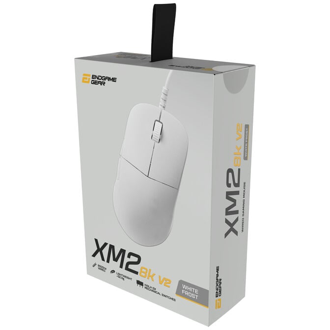 Endgame Gear XM2 8k v2 Gaming Mouse, 8,000Hz - White Frost image number 14