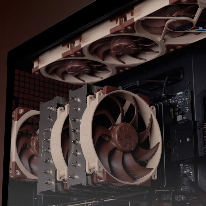 Noctua NF-A12x25 G2 Sx2-PP PWM Fan - 120mm, Pack of 2 image number 5