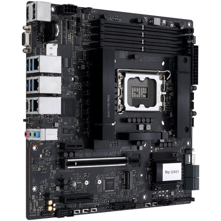 ASUS Pro WS W680M-ACE SE, Intel W680 motherboard, LGA1700 socket, DDR5 image number 6