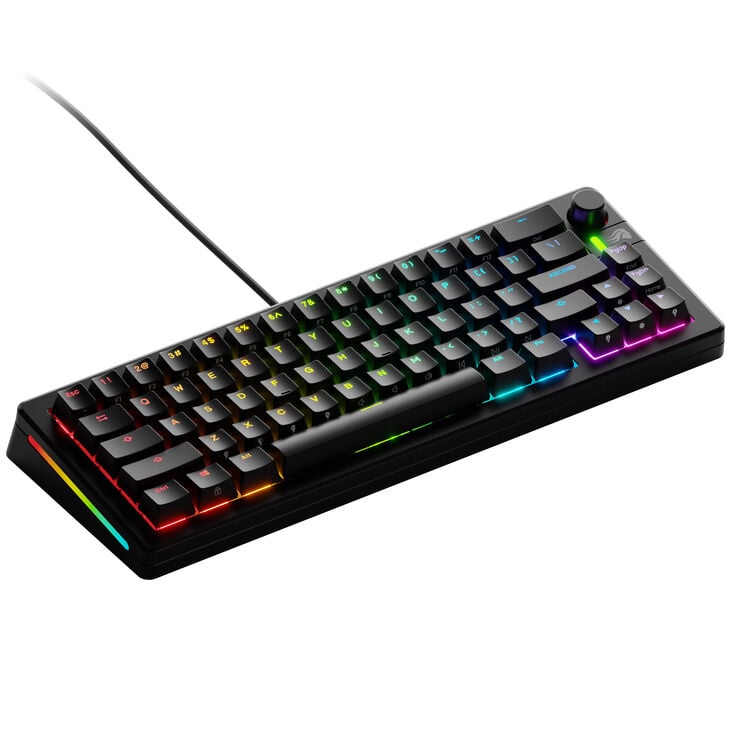 Glorious GMMK 3 65% Custom Gaming Keyboard - Pre-Built, ANSI (US), Fox Switches, Black image number 0