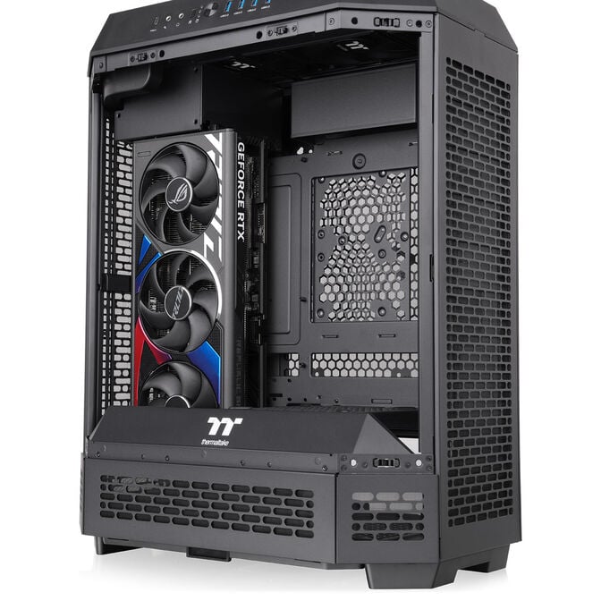 Thermaltake The Tower 600 PC Case, Mid Tower, ATX, Tempered Glass &ndash; includes 2x 140mm Fans, Black image number 22