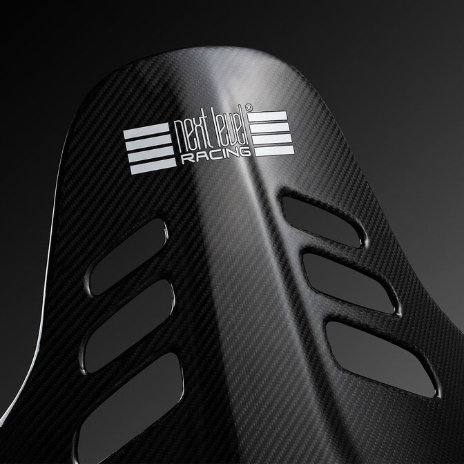 Next Level Racing ES3 Elite Sim Racing Seat, Full Carbon Fibre Edition, Kohlenstofffaser-Sitzschale - schwarz image number 5