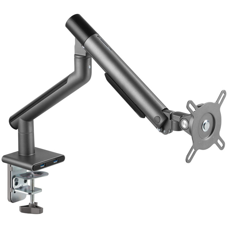 Alterzone Arm One USB Aluminum Monitor Arm, 2 x 3.0 USB Ports, Grau image number 0