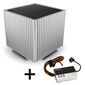 Streacom DB4 Fanless Cube-Gehäuse + ZeroFlex 240 Netzteil - silber
