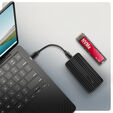 AXAGON EEM2-40G M.2 Enclosure, USB4, 40 Gbit/s, NVMe, Aluminium - Black image number null