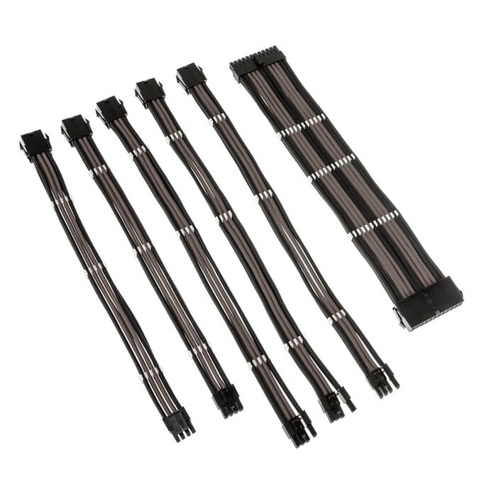 Kolink Core Adept Braided Cable Extension Kit - black/gunmetal image number 1