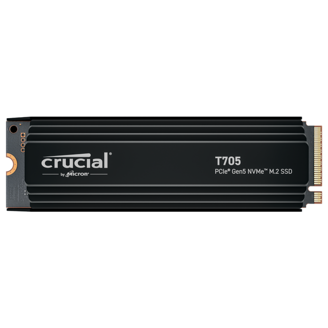 Crucial T705 NVMe SSD, PCIe 5.0, M.2 Type 2280, with heatsink - 1TB image number 1