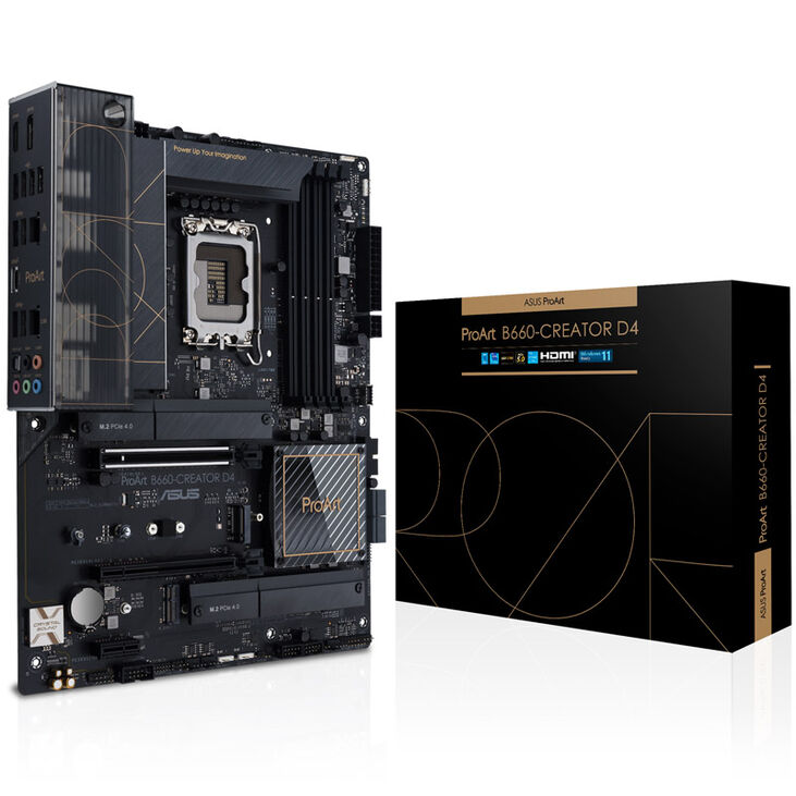 ASUS ProART B660-Creator D4, Intel B660 Mainboard - Sockel 1700, DDR4 image number 0