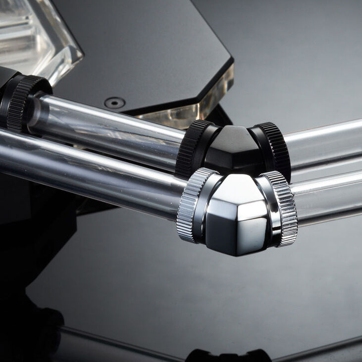 PHANTEKS Glacier Adapter 45 Grad 12mm AD auf 12mm AD Hardtube, chrome silber image number 3