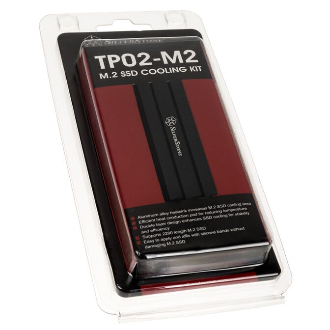 SilverStone SST-TP02-M2, M.2 passive cooler, aluminium image number 4