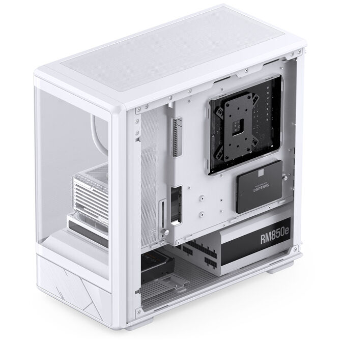 Jonsbo D200 PC Case, Mini Tower, mATX, Tempered Glass - white image number 9