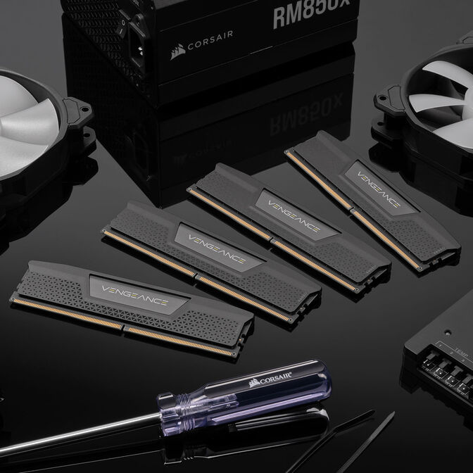 Corsair Vengeance DDR5-5200 RAM, CL38, XMP - 192 GB Quad-Kit, schwarz image number 6