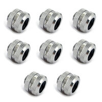 XSPC fitting G1/4" to 14mm hard tube, chrome - 8 pieces