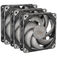 PHANTEKS T30 PWM 120mm Fan, Triple-Pack - black