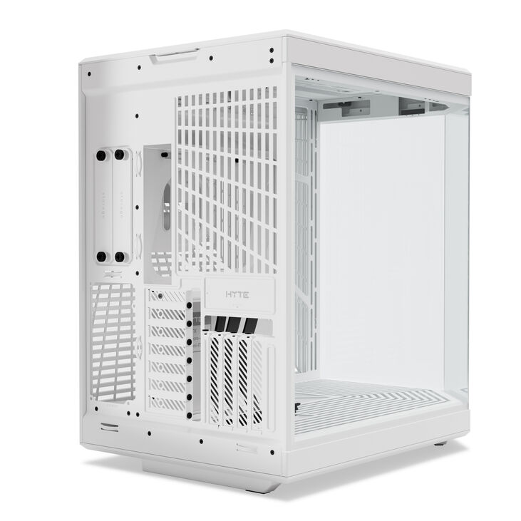 Hyte Y70 PC Case, Mid Tower, E-ATX, Tempered Glass - White image number 3