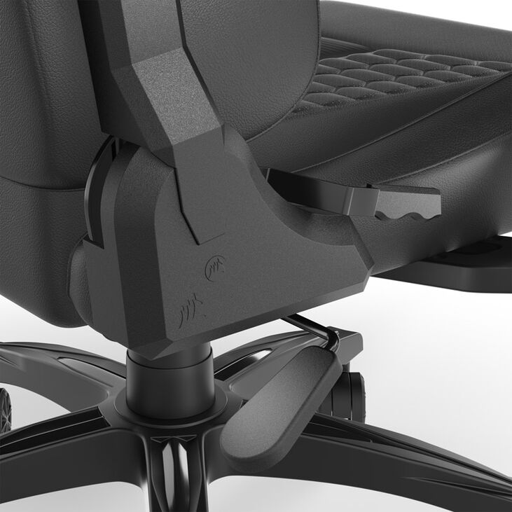 Corsair TC100 Relaxed Gaming Chair, Faux Leather - Black image number 6