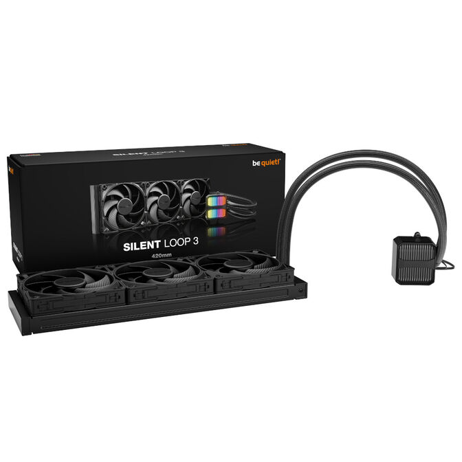 be quiet! Silent Loop 3 AIO Cooler, ARGB - 420mm, black image number 4