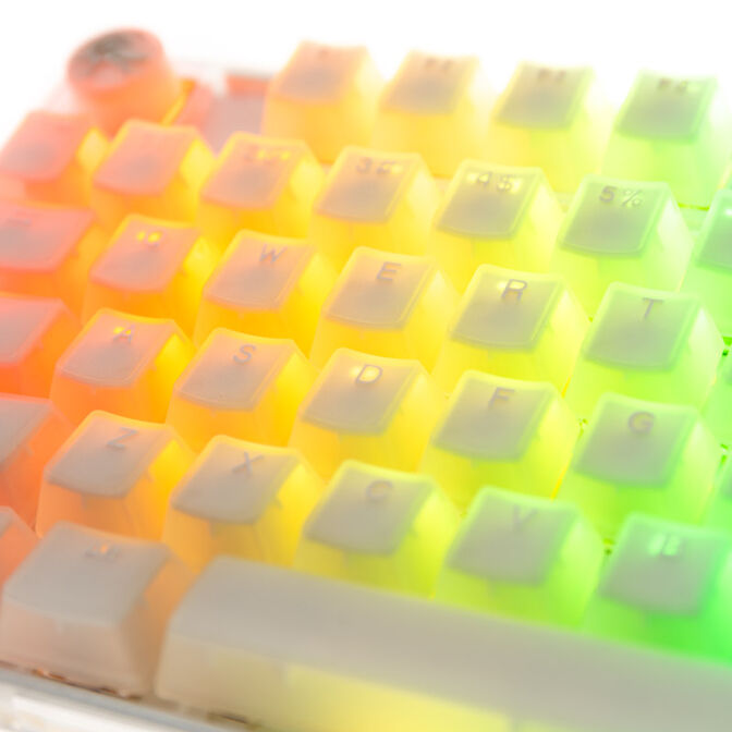 Ducky One 3 Aura White TKL Gaming Tastatur, RGB LED - MX-Blue (US) image number 5
