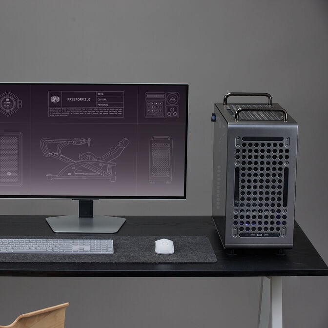 Cooler Master QUBE 540 PC-Geh&auml;use, Midi-Tower, E-ATX, Tempered Glass - Stardust Iron image number 12