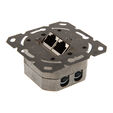 Surface-mounted Cat. 6 inline connection box 2x RJ45 socket, horizontal - white image number null