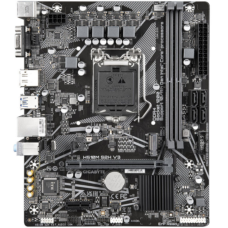 GIGABYTE H510M S2H V3 Mainboard, Sockel 1200, Intel H470, Micro-ATX, DDR4 image number 2