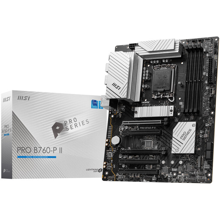 MSI Pro B760-P II, Sockel LGA 1700, Intel B760, ATX - DDR5 image number 0