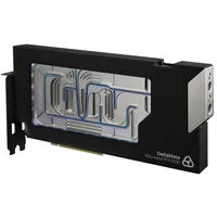 Thermal Grizzly DeltaMate 5090 Astral Glass Edition GPU Water Cooler, ARGB, with Backplate - Borosilicate Glass, Black