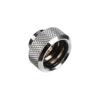 Bitspower Multi-Link Adapter connection straight G1/4 inch AG to 16mm OD hard tube - shiny silver