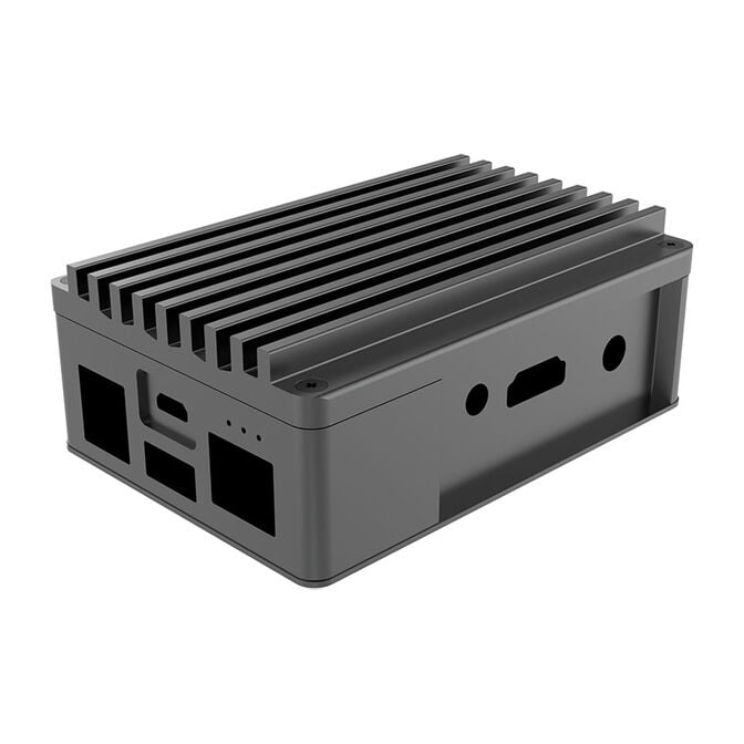 Akasa Skyline 3 Pro Geh&auml;use f&uuml;r Asus Tinker Board 3 und 3s, Aluminium, l&uuml;fterlos - schwarz image number 0