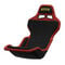 Sabelt SRP-1 Simracing-Sitz, Glasfaser-Schale, Formel-Design, gepolstert - racing black