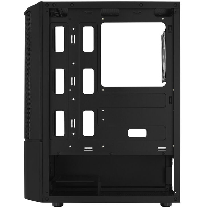 Aerocool Quantum Mesh v3 Mid Tower, RGB, Tempered Glass - Black image number 6