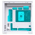 Jonsbo D34 PC-Geh&auml;use, Mini-Tower mATX, Display - wei&szlig; image number null