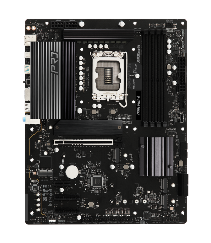 ASRock Z890 PRO-A motherboard, socket LGA 1851, Intel Z890, ATX, DDR5 image number 2