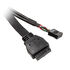 Akasa Internal USB 3.0/2.0 to External USB-C and 2x USB 2.0 Type-A Adapter Cable - 40cm, black image number null