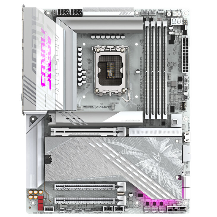 GIGABYTE Z890 AORUS Elite X ICE Mainboard, LGA 1851, Intel Z890, ATX, DDR5 image number 2