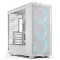 Fractal Design Epoch XL White RGB TG Clear Tint PC Case, Mid Tower, E-ATX, ARGB, Tempered Glass &ndash; white