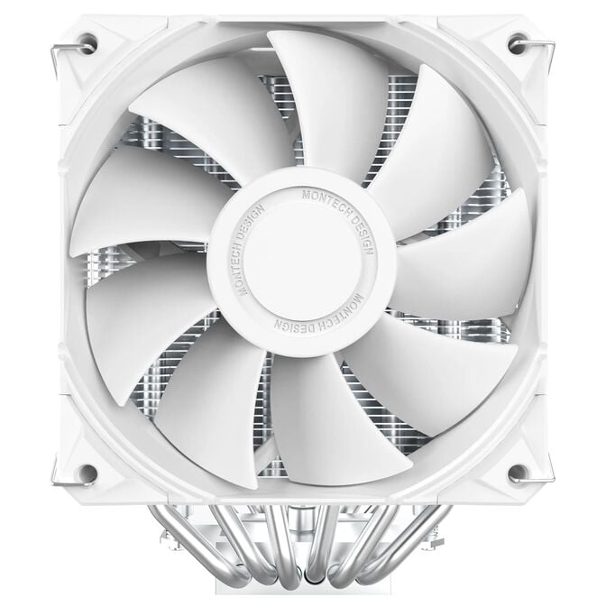 Montech NX600 CPU K&uuml;hler, Dual Tower - 2x 120mm, wei&szlig; image number 1