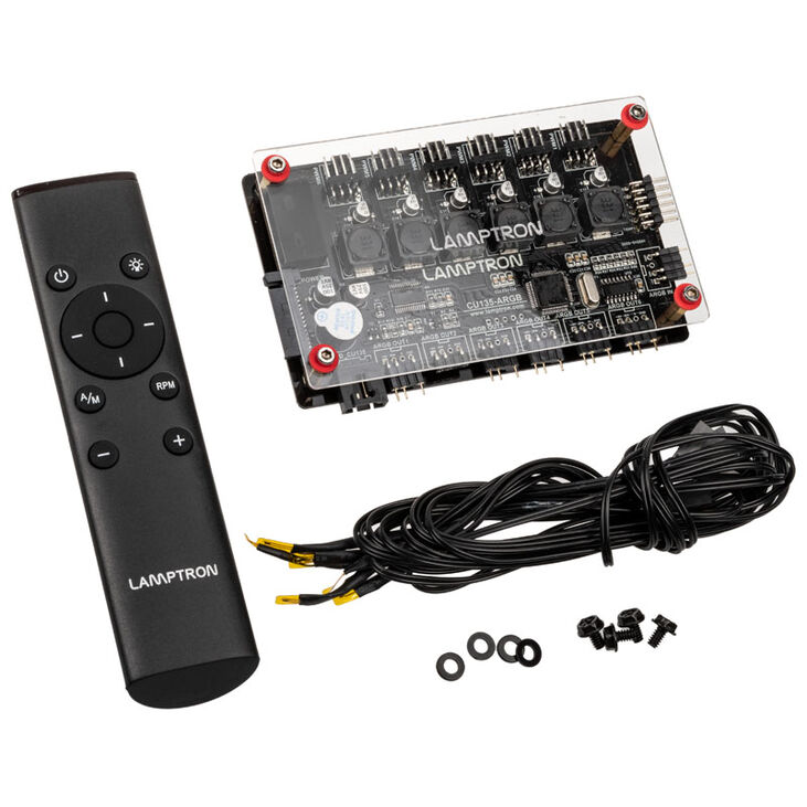 Lamptron CU135 Lüftersteuerung + RGB Controller mit Display, ARGB - schwarz image number 5
