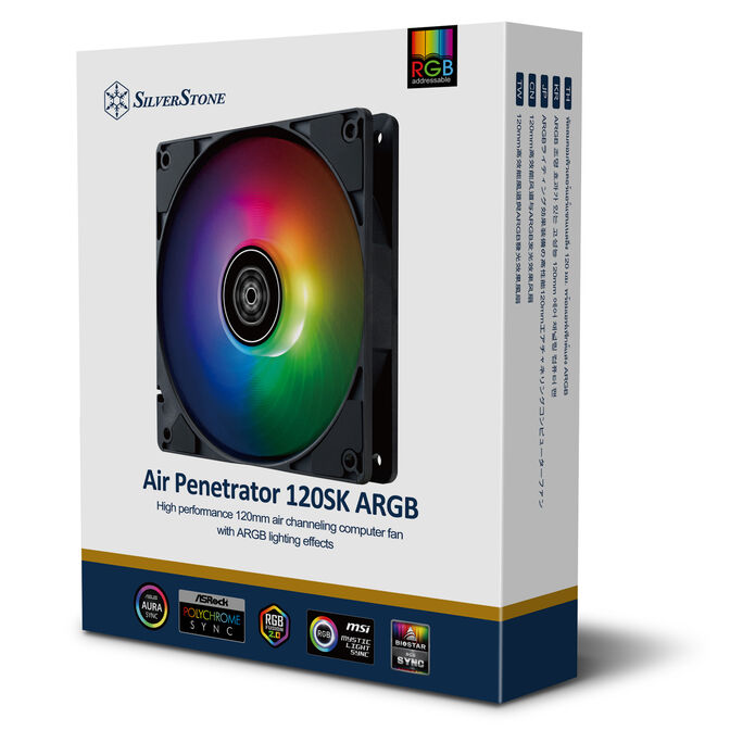 SilverStone Air Penetrator 120SK L&uuml;fter, ARGB - 120mm, schwarz image number 9