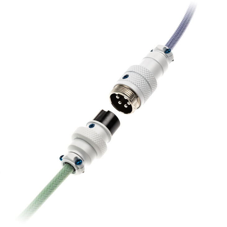 Ducky Premicord Iris coiled cable, USB Type C to Type A - 1.8m image number 1