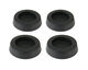 InLine rubber feet for PC cases - black