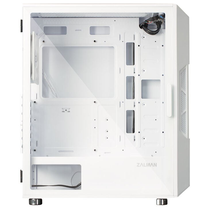 Zalman i3 Neo PC Case, Midi Tower, ATX, RGB, Tempered Glass - White image number 3