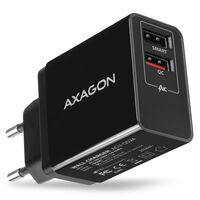 AXAGON ACU-QS24 Ladegerät, 2x USB-A, QC3.0/Smart 5V 1,2A, 24W - schwarz