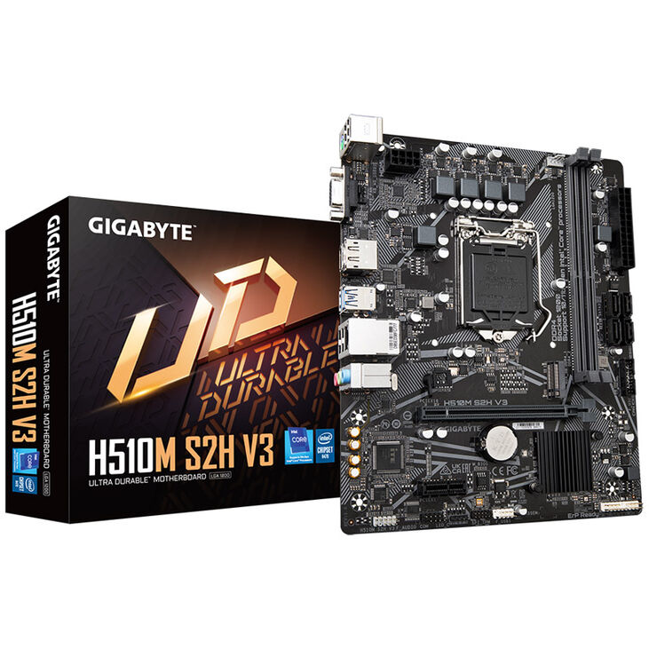 GIGABYTE H510M S2H V3 Mainboard, Sockel 1200, Intel H470, Micro-ATX, DDR4 image number 0