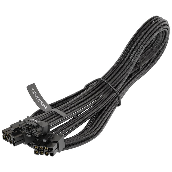 Seasonic 12VHPWR PCIe 5.0 Adapter Kabel - schwarz image number 0