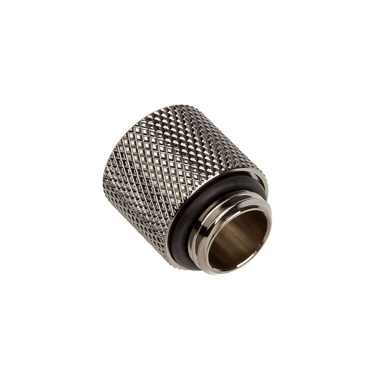 Bitspower Adapter G1/4 Zoll AG auf G1/4 Zoll IG - 15mm, schwarz glänzend image number 1