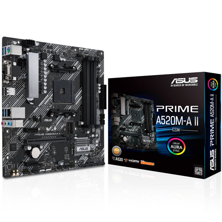 ASUS Prime A520M-A II/CSM, AMD A520 motherboard, socket Socket AM4, DDR4 image number 0