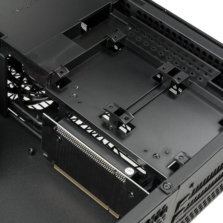 SilverStone SST-FTZ01B Fortress Mini-ITX Gehäuse - schwarz image number 7