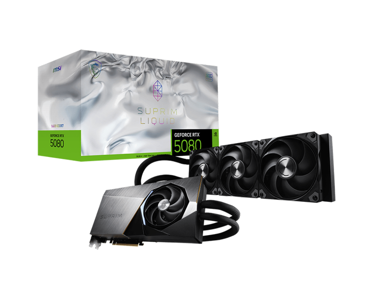 MSI GeForce RTX 5080 16G Suprim Liquid SOC, 16384 MB GDDR7 image number 0